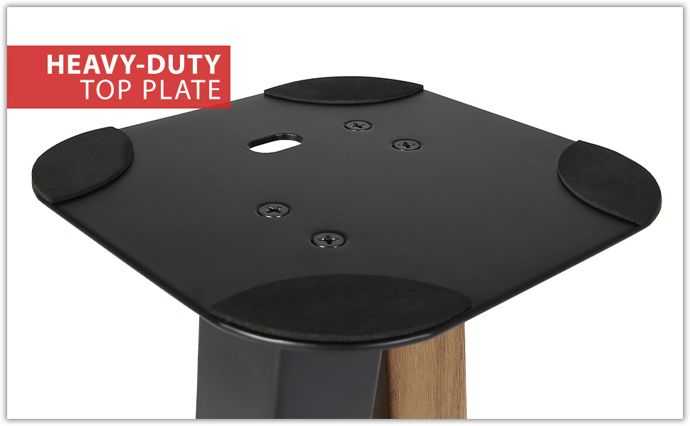 Eximus Bookshelf Speaker Floor Stand Oak Black Color