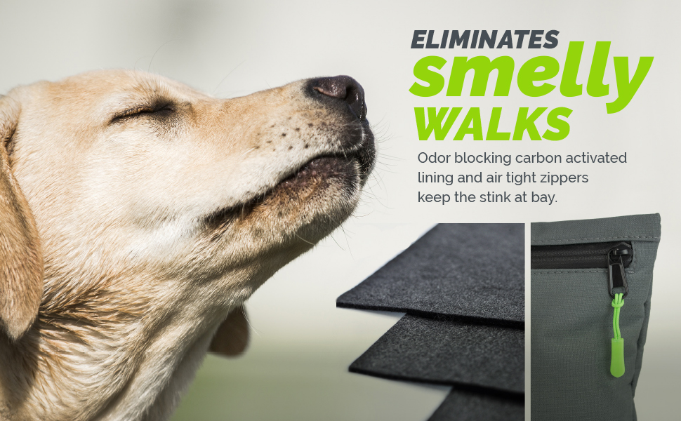 Dog Poop Bag Holder with Dispenser, Pouch Holds Full Dog Waste Bags