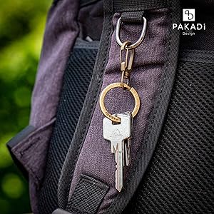 PAKADI Schlüsselring Karabinerhaken