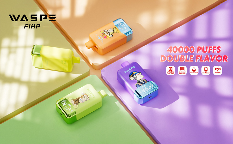 Amazon | 【ダブルフレーバー】 使い捨て電子タバコ40000回吸引