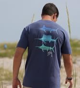 Guy Harvey Men’s Short Sleeve Lightweight Cotton Fishing Graphic T-Shirt