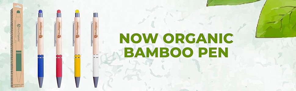 Bamboo grip pen
