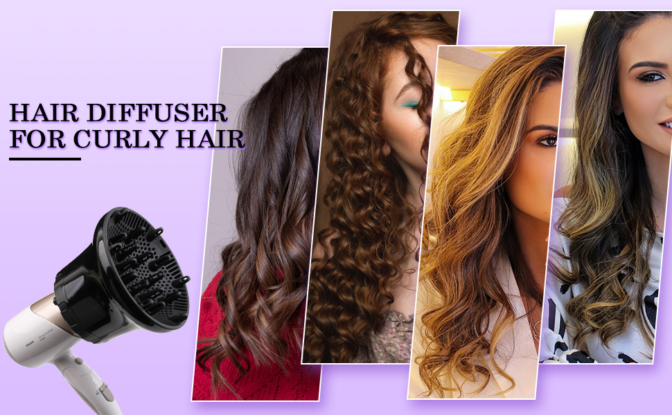 Universal Hair Diffuser, Diffuser Attachment for Hair Dryer