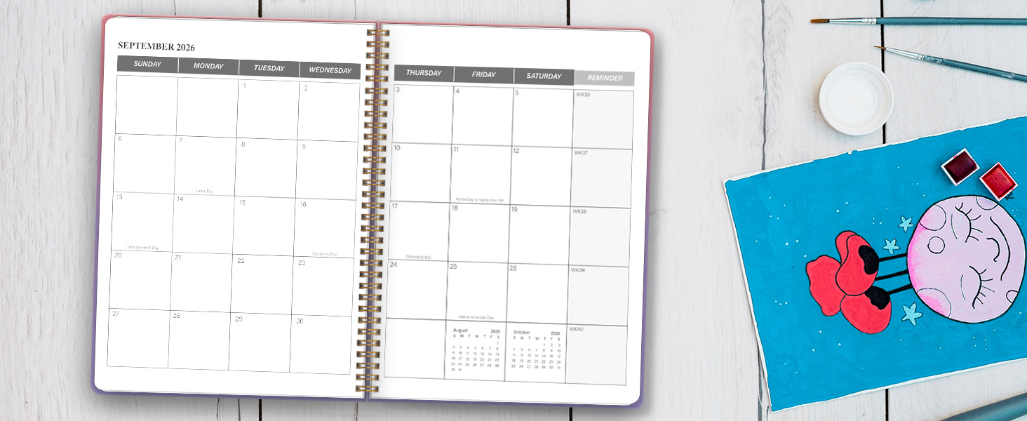  Monthly Planner 2025-2026