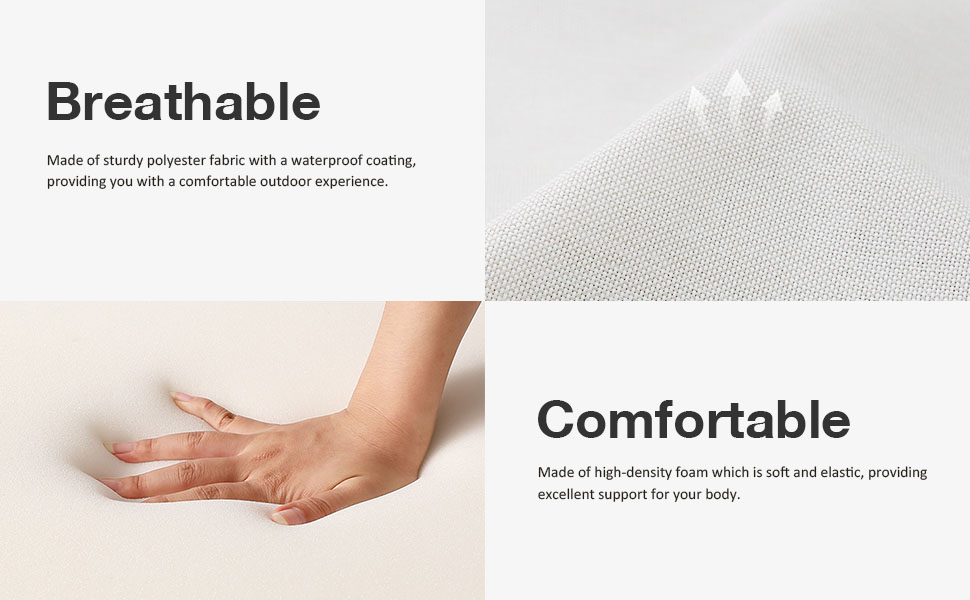 Breathable and comfortable outdoor cushion material