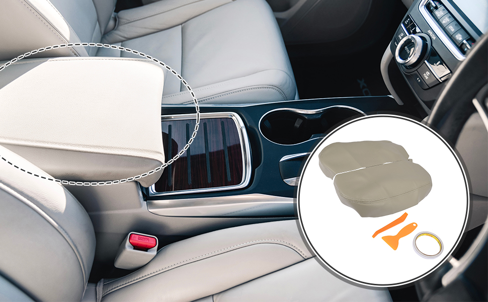 Motoforti Car Center Console Lid Armrest Seat Box Cover