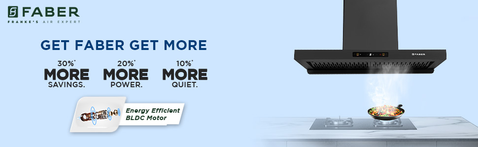 Faber Coral 90cm 1500m³/hr BLDC Autoclean T-Shape Chimney