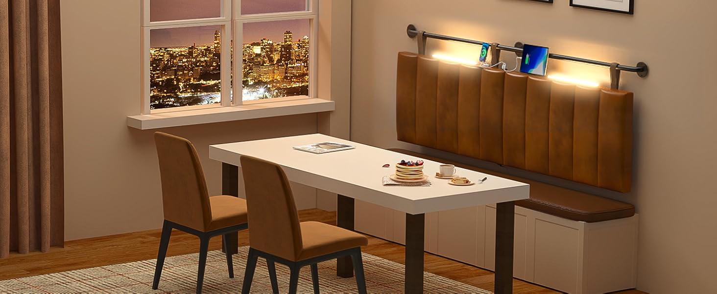 BSHOMGI Headboards, Wall Mounted King Size Headboard with