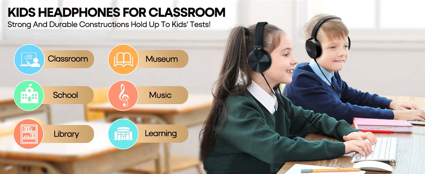 kids headphones with mic