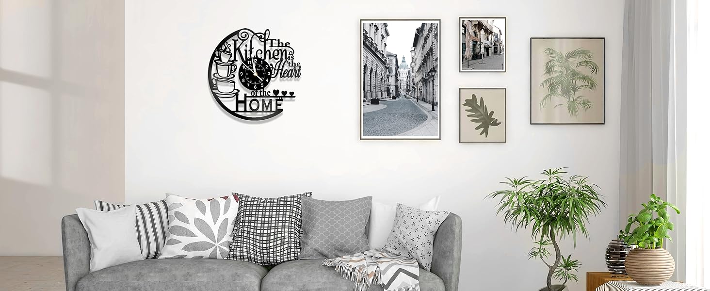 Coffee wall clock, kitchen wall clock