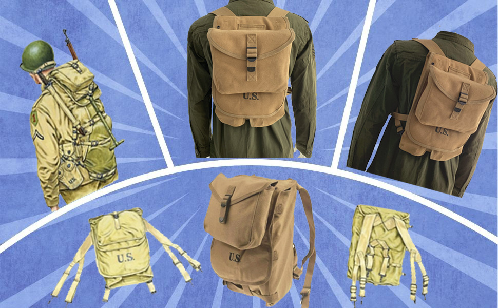 バックパック フランス 1920s WWI FRENCH MODEL M1893 M1915 KNAPSACK FIELD BACK PACK-CANVAS