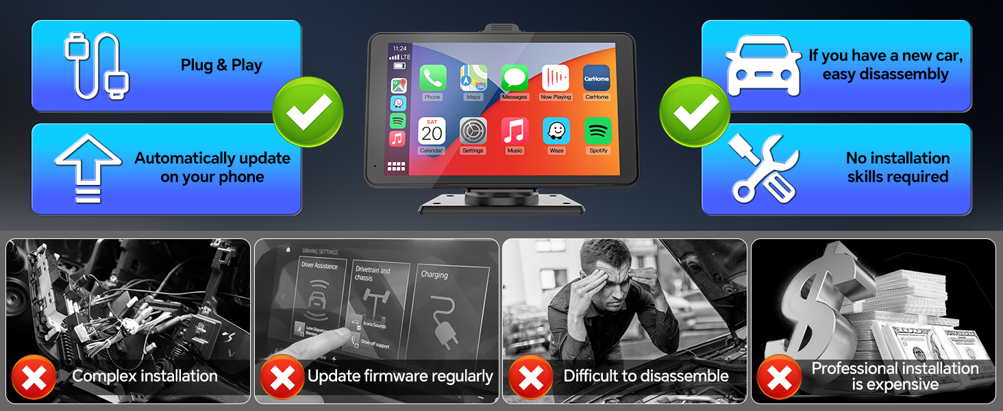 7 inch carplay screen