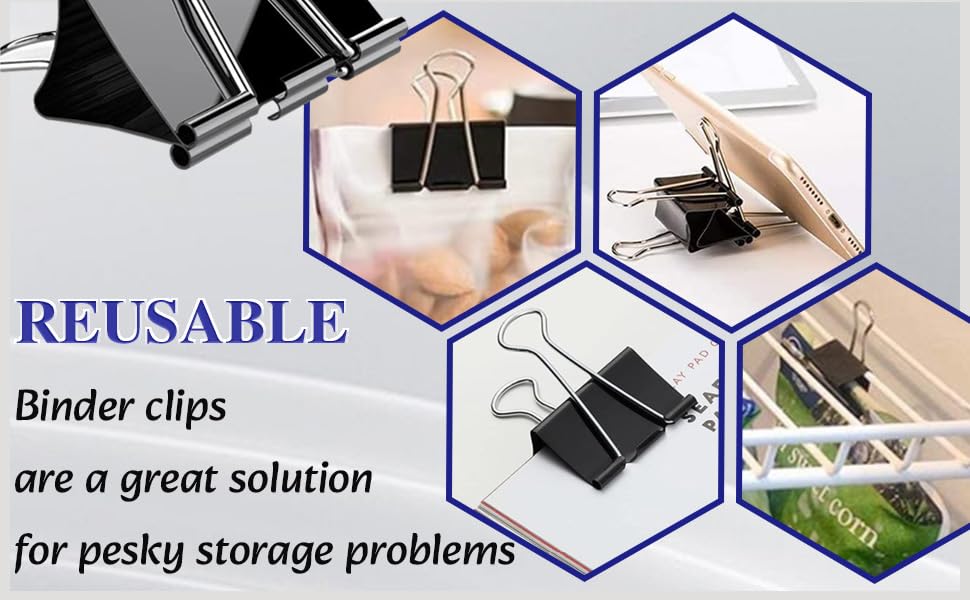 Extra Large Binder Clips 2 Inch (72 Pack), Big Paper
