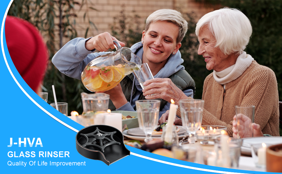 Glass Rinser Bottle Washer, Kitchen Sink Cup Rinser, Faucet Glass Washer Cleaner