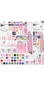 acryl nagelset acryl pulver nails acrylpulver für nägel uv lampe acryl liquid acrylic nail kit set