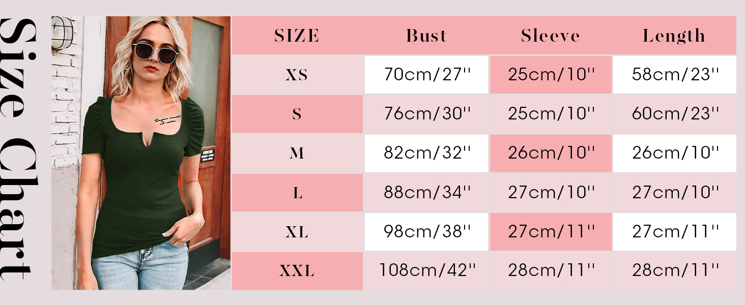Sze chart women slim knitted tops cute shirt