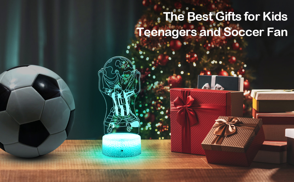 room decor for men messi merch argentina gifts messi toy messi figure soccer ball light