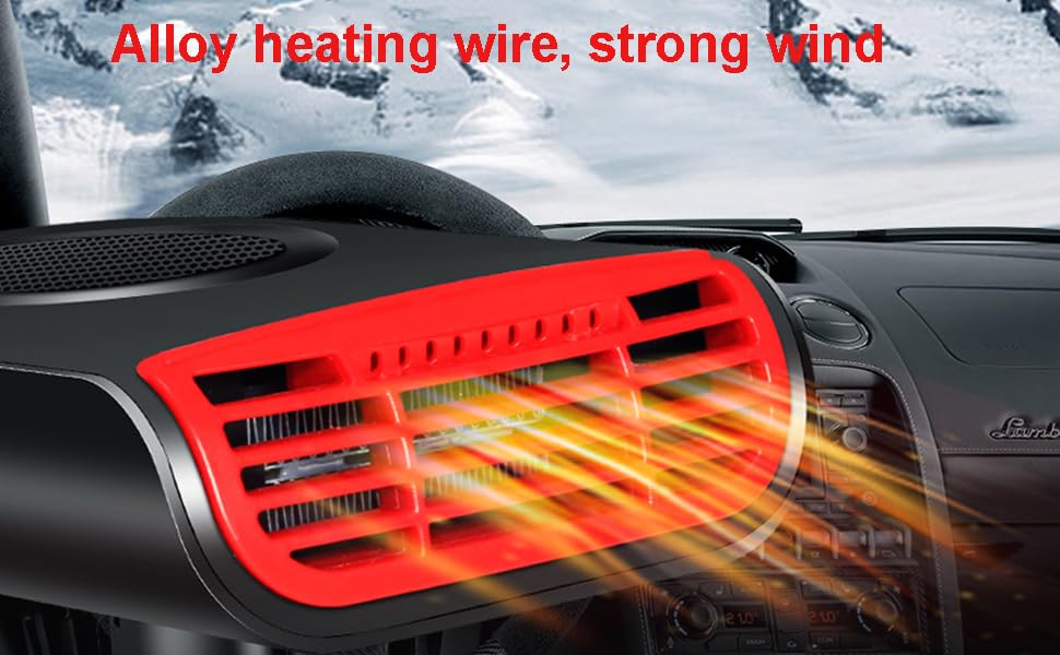 Car Heater 12V 150W Portable Car Heater 3 in 1 Heating