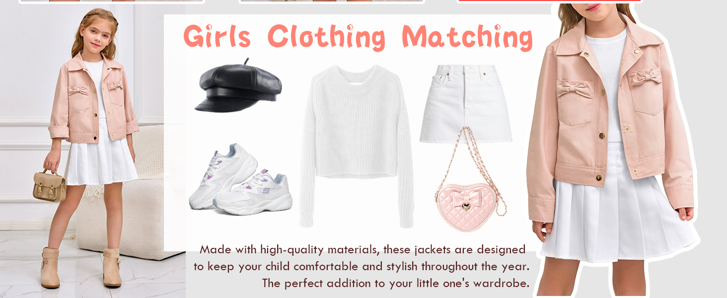 Chaquetas de botones para niñas