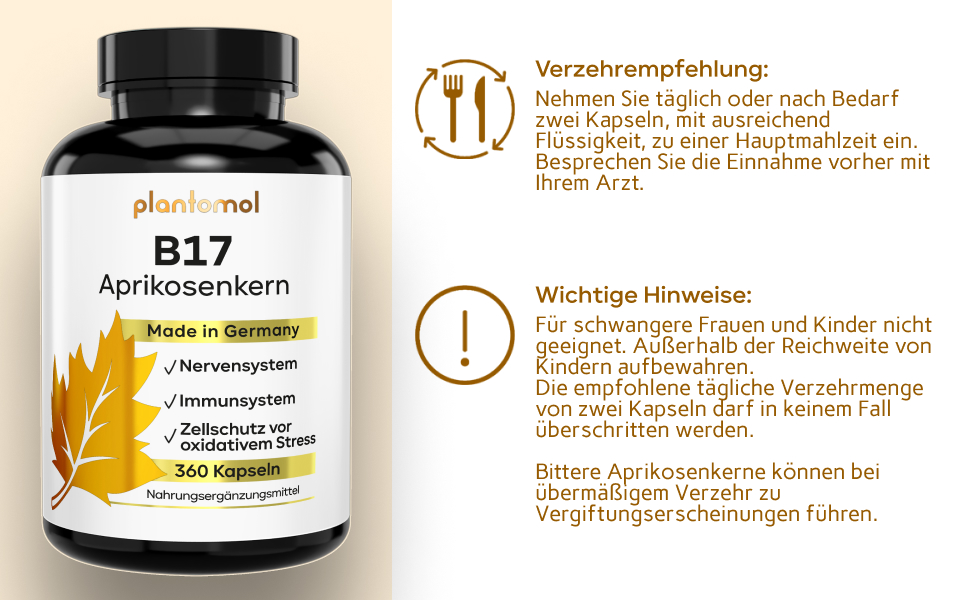 Erleben Sie natürliche Vitalität mit B17 Aprikosenkern Kapseln