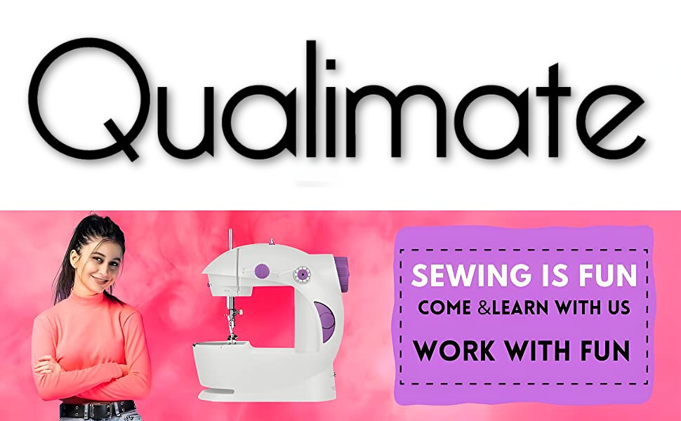 Qualimate Sewing Machine for Home Tailoring Mini Silai Machine with
