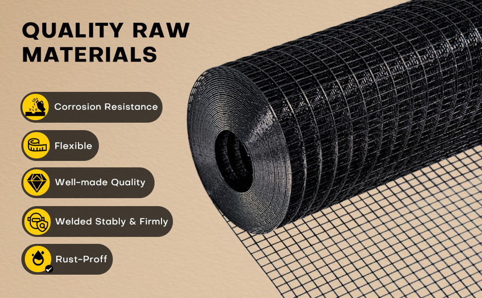 Horch Hardware Cloth 1/2 inch 48 x 100 ft 19 Gauge, Chicken Wire Fence