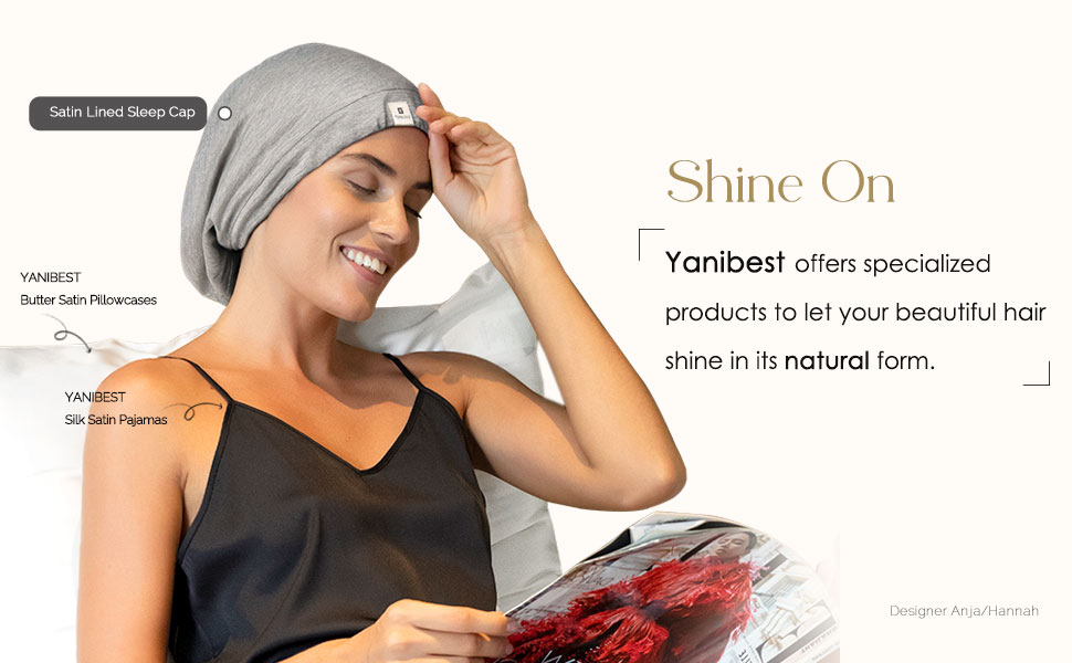 satin lined sleep cap