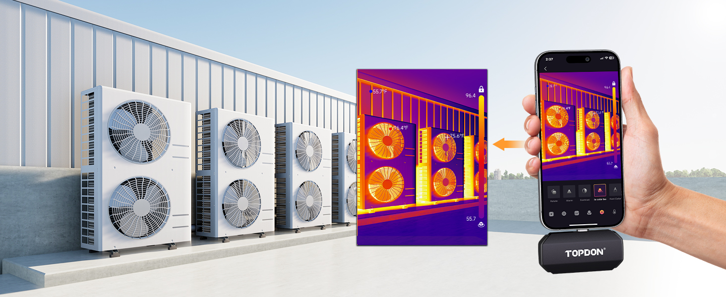 TOPDON TC002C Thermal Camera for iPhone 15 Series and iPads with TypeC