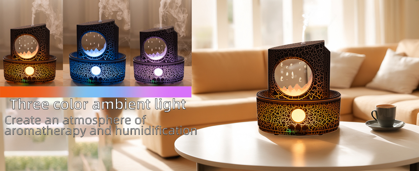 Aromatherapy raindrop humidifier
