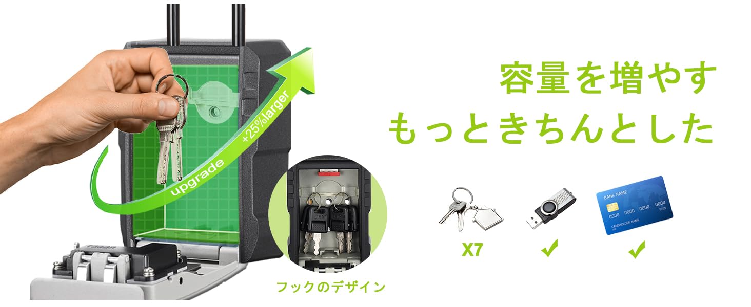 ZHEGE 鍵収納ボックス 暗証番号 鍵ボックス 暗証番号 キーボックスダイヤル式 鍵ケース ダイヤル式 セキュリティーボックス 鍵 鍵入れボックス 玄関 人気のセキュリティボックスランキング