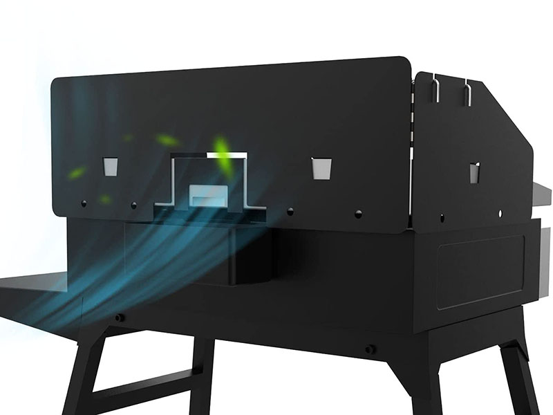 22 Inch Griddle Wind Guard/Wind Screen and Griddle Warming