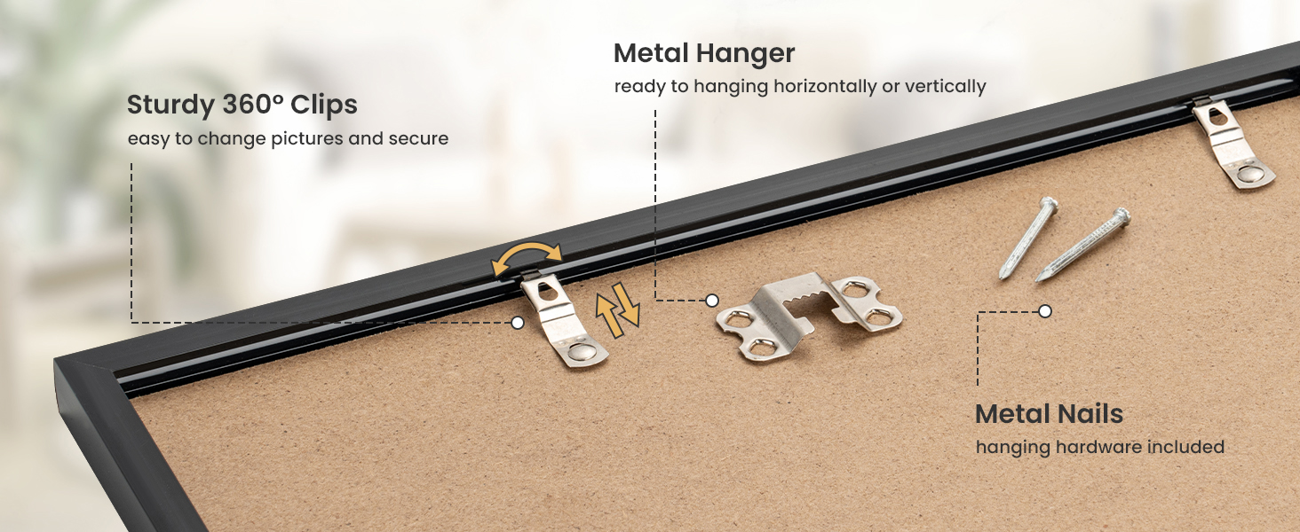 FLYJOE 8x10 Picture Frame, Display Pictures 5x7 with Mat