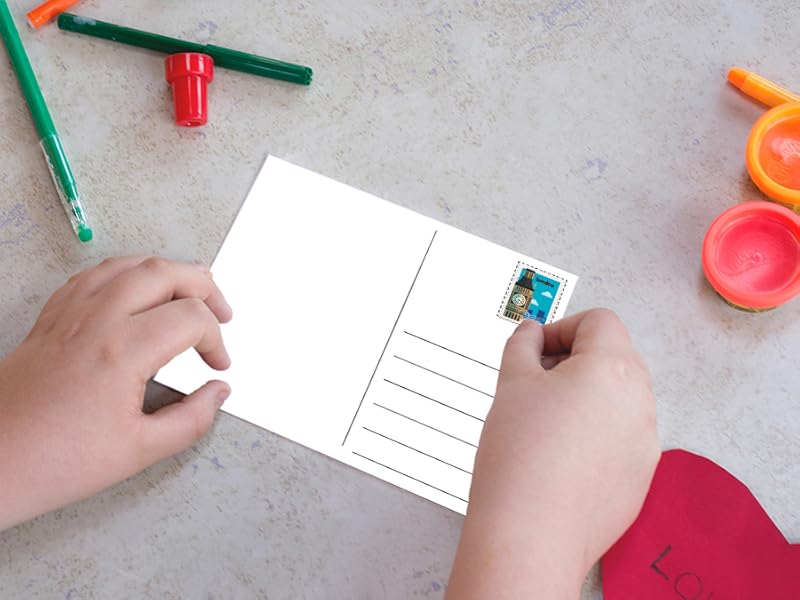 Papa Prints Pack of 50 Plain Postcards (149 x 105 mm) Blank Postcards