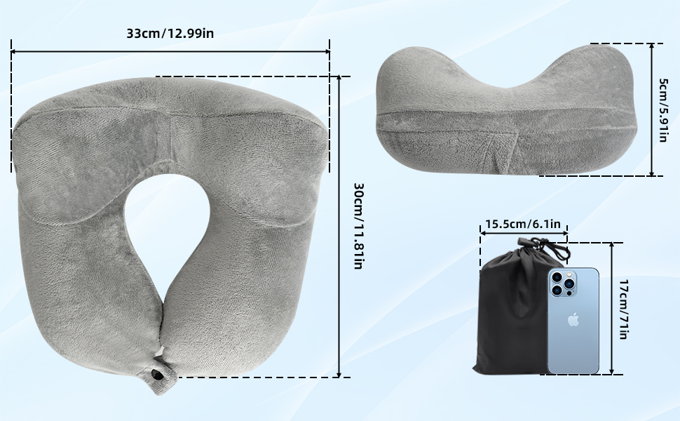 Coussin de Voyage Gonflable