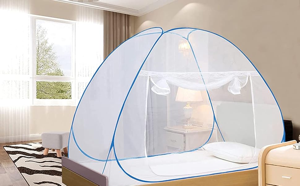 Amazinghind Mosquito net for Single Bed, Mosquito net Foldable Made