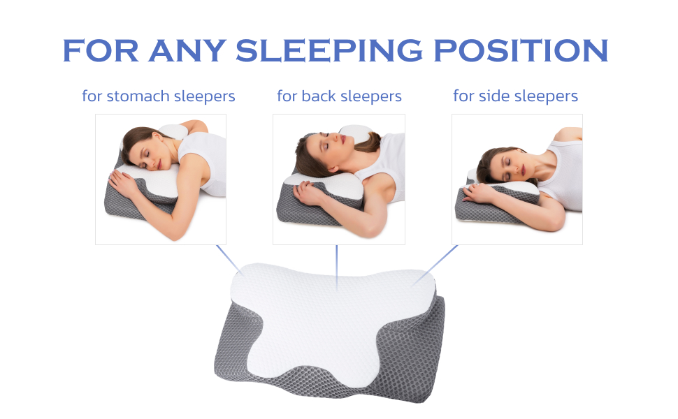 Memory foam pillows neck pain relief support for side sleepers Las almohadas de espuma