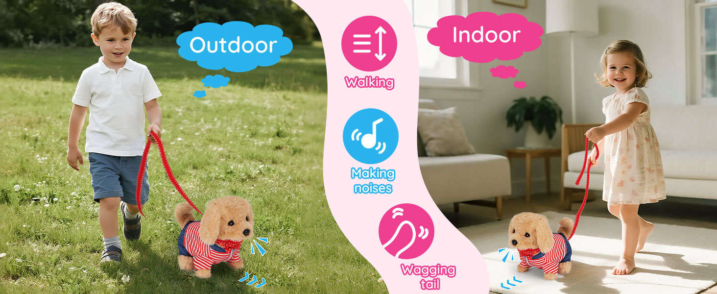 birthday presents age 4-6, perro robot, moving pet toys,