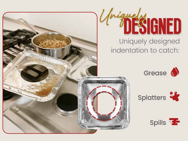 Square Gas Stove Burner Covers