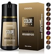 Hair Dye Shampoo for Gray Hair, 3 In 1 Natural & Long-Lasting Hair Color Shampoo, Instant Magic H...