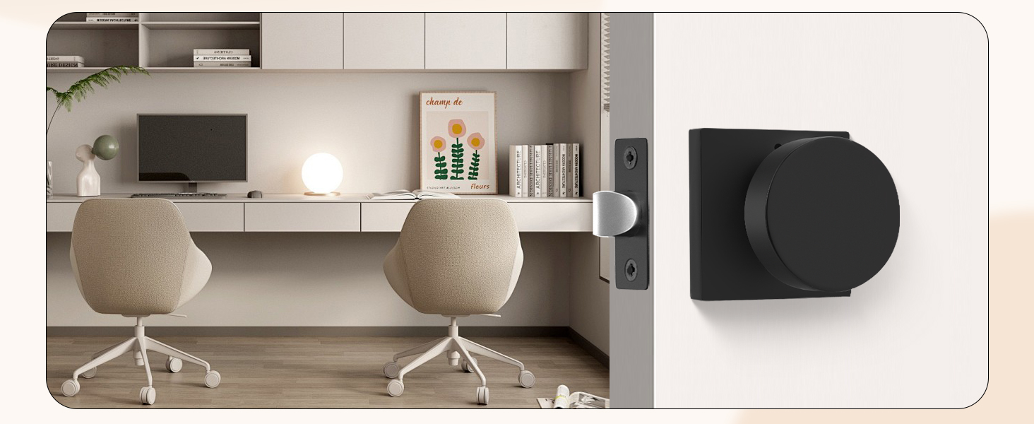 matte black door knob privacy