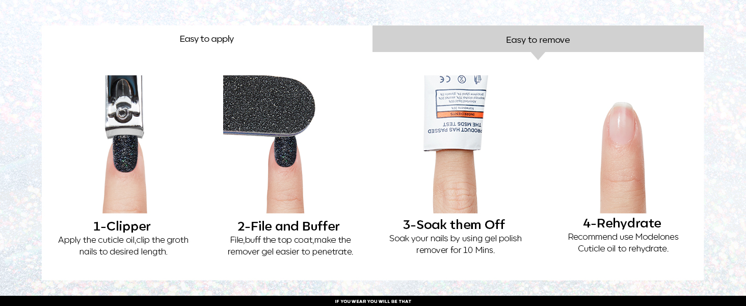 gel polish glitter