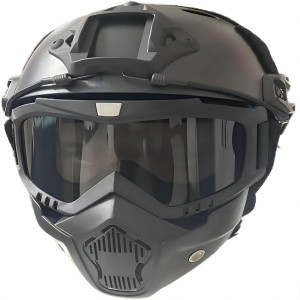 FAST HELMET ブラック マイク付き Amazon.com : Airsoft Helmet and Mask Fast Base Jump Helmet