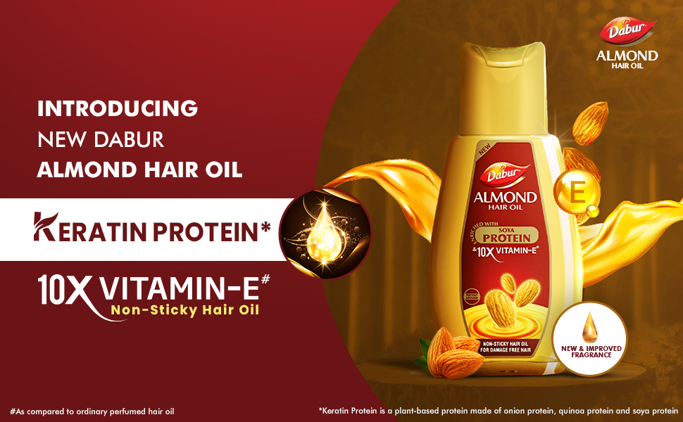 Buy Dabur Almond Hair Oil 500ml Provides Damage Protection Non