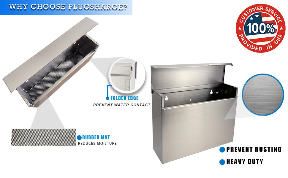 D4L Stainless Steel Rainproof Mail box