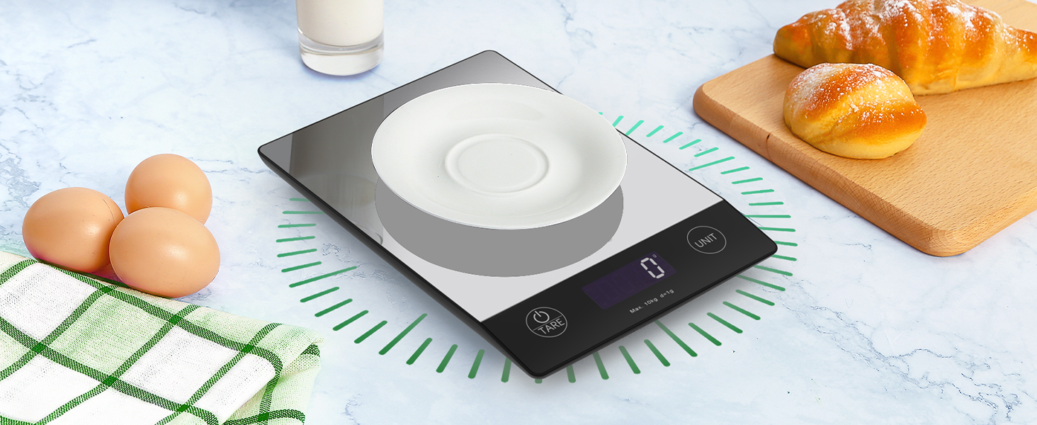 Precision scale food kitchen scales digital weighing large backlit display