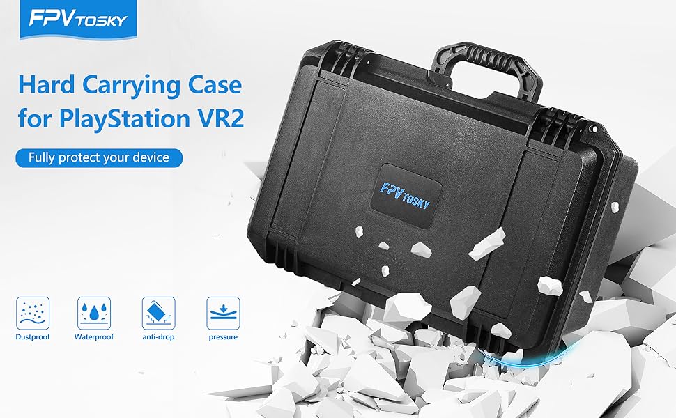 FPVtosky Hard Case for PlayStation VR2, PS5 VR2 Hard Shell