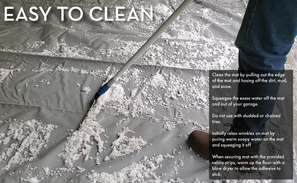 Floor Defender Garage Containment Mats (Car Size 7'9" x 18') Garage Floor Mat Keeps Your