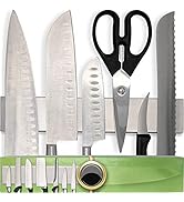 Premium 10 Inch (Small Size) Stainless Steel Magnetic Knife Holder – Professional Magnetic Knife ...