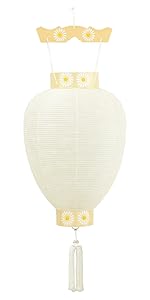 Amazon｜お仏壇のはせがわ 吊り下げ 盆提灯 御所 八寸 白紋天柾