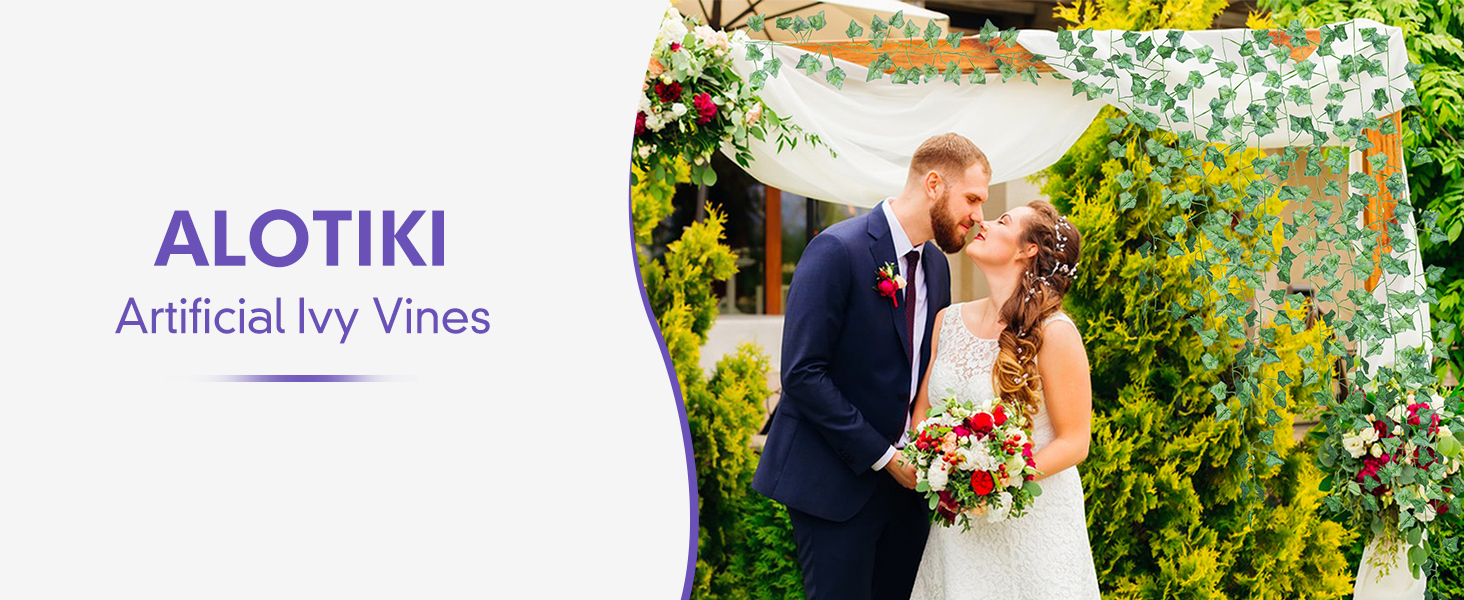 Alotiki 60 Pack 420 Feet Vines,Ivy,Ivy Garland,Fake Ivy